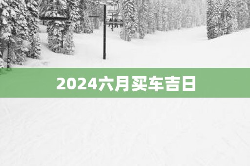 2025六月买车吉日