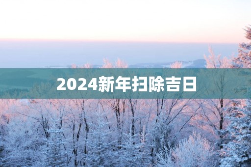 2025新年扫除吉日