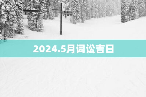2025.5月词讼吉日