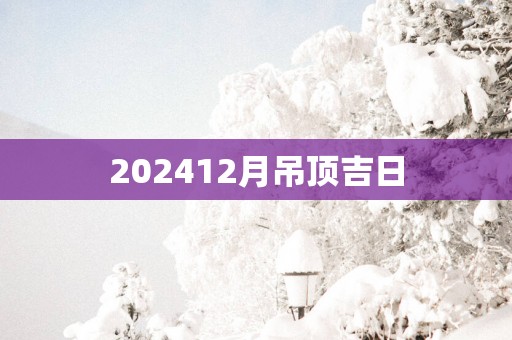 202512月吊顶吉日
