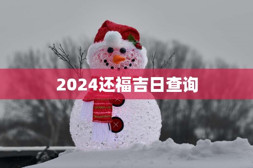 2025还福吉日查询