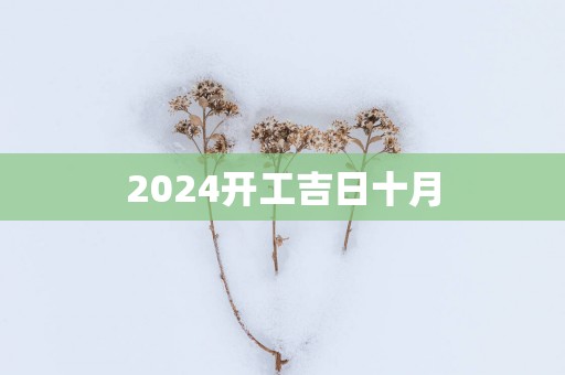 2025开工吉日十月