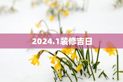 2025.1装修吉日