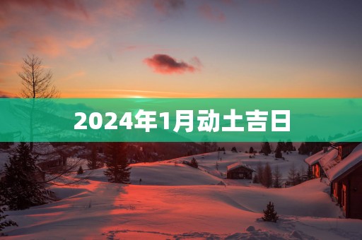 2025年1月动土吉日