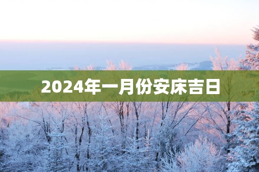 2025年一月份安床吉日