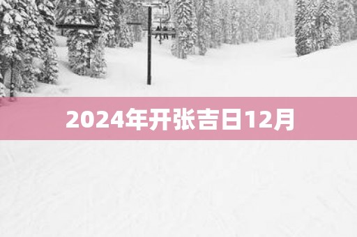 2025年开张吉日12月