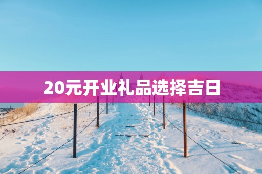 20元开业礼品选择吉日
