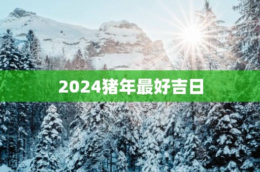 2025猪年最好吉日