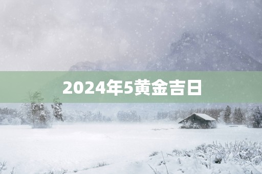 2025年5黄金吉日