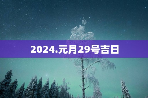 2025.元月29号吉日