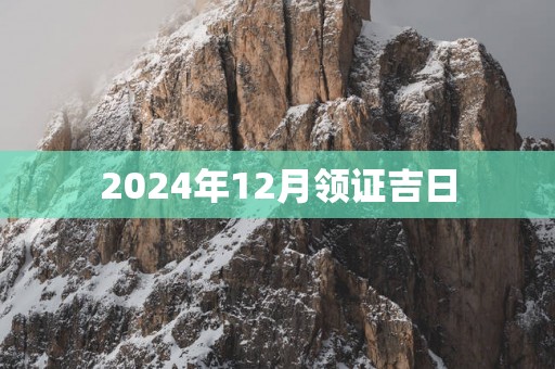 2025年12月领证吉日