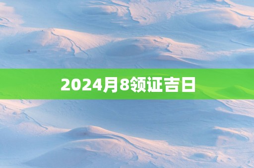 2025月8领证吉日