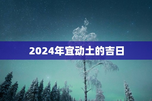 2025年宜动土的吉日