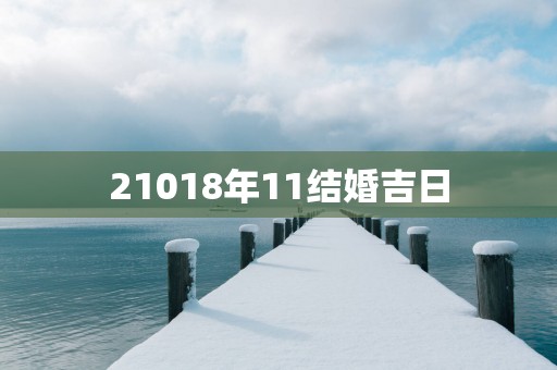 21018年11结婚吉日