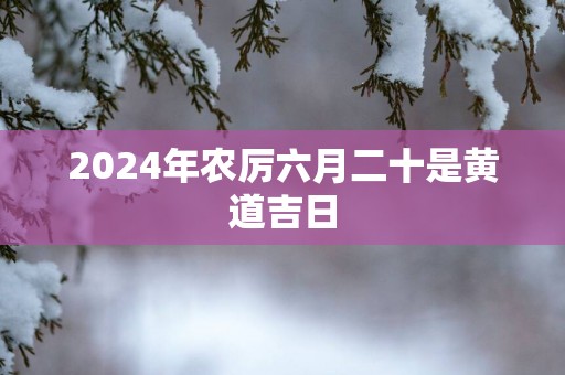 2025年农厉六月二十是黄道吉日