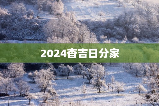 2025杳吉日分家
