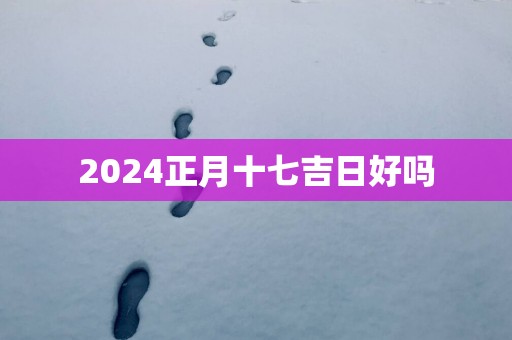 2025正月十七吉日好吗
