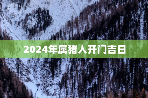 2025年属猪人开门吉日