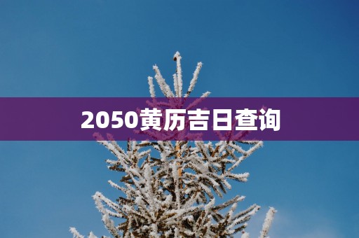 2050黄历吉日查询