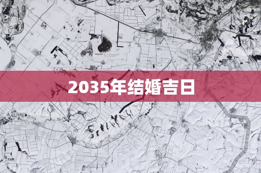 2035年结婚吉日