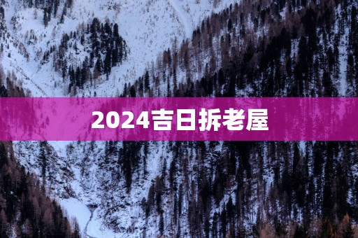 2025吉日拆老屋