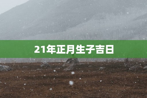 21年正月生子吉日