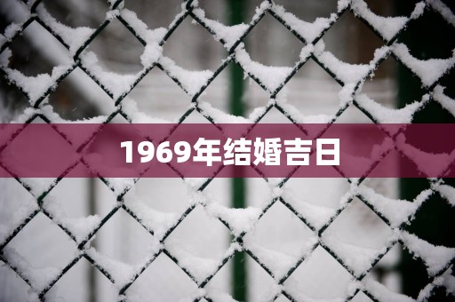 1969年结婚吉日