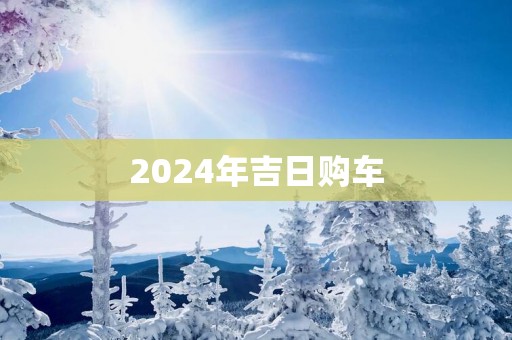 2025年吉日购车