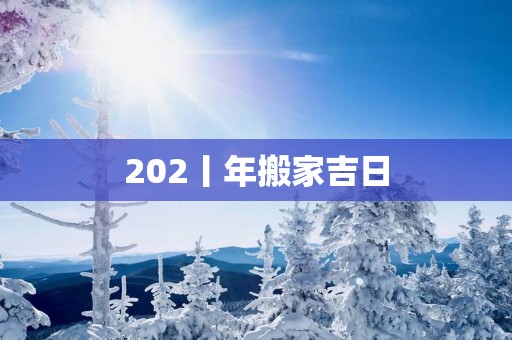 202丨年搬家吉日