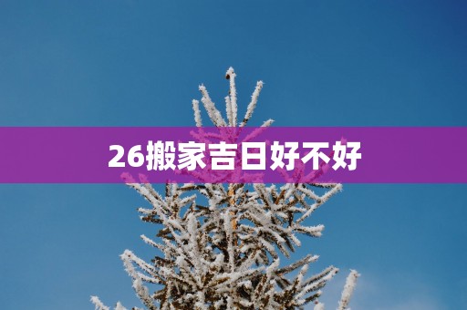 26搬家吉日好不好