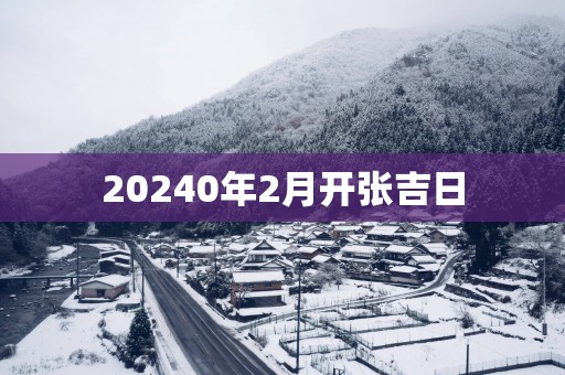 20250年2月开张吉日