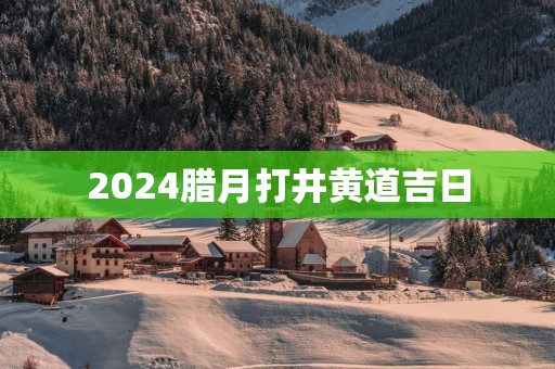 2025腊月打井黄道吉日