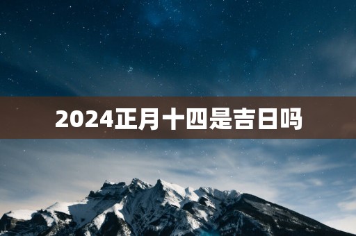 2025正月十四是吉日吗