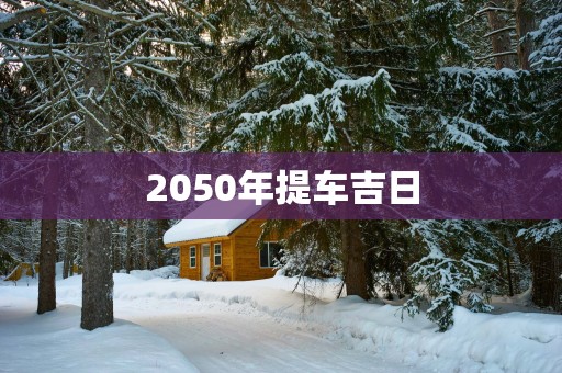 2050年提车吉日