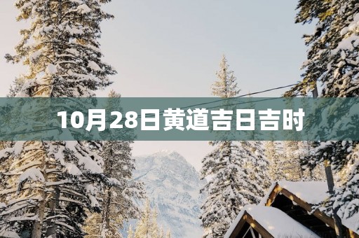 10月28日黄道吉日吉时