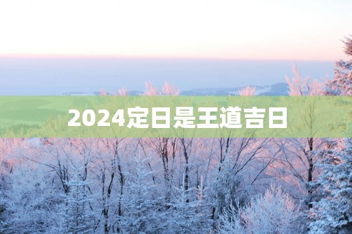 2025定日是王道吉日