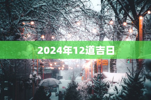 2025年12道吉日