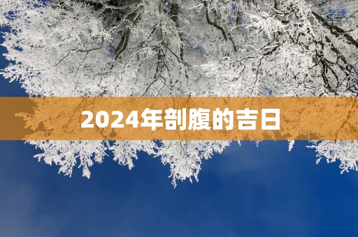 2025年剖腹的吉日