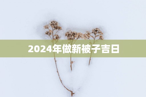 2025年做新被子吉日