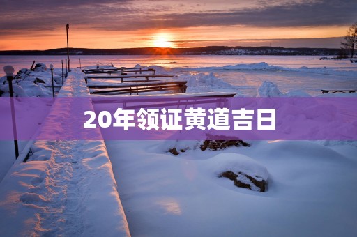 20年领证黄道吉日