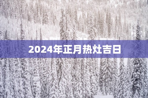 2025年正月热灶吉日