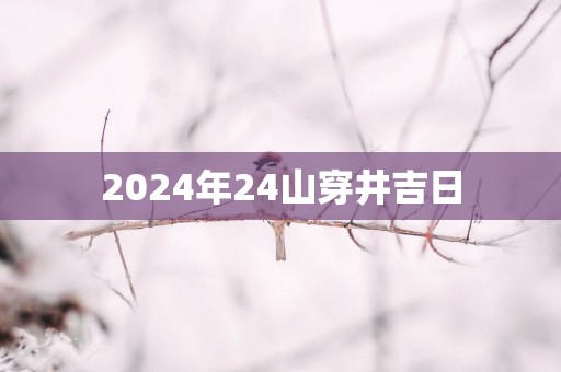 2025年24山穿井吉日