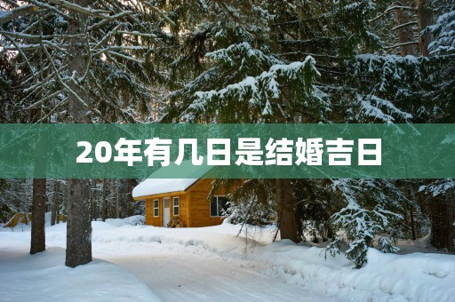 20年有几日是结婚吉日