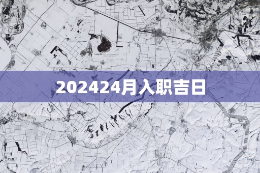 202524月入职吉日