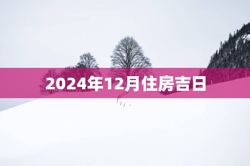 2025年12月住房吉日