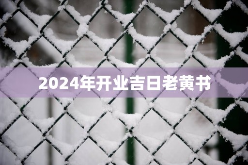 2025年开业吉日老黄书