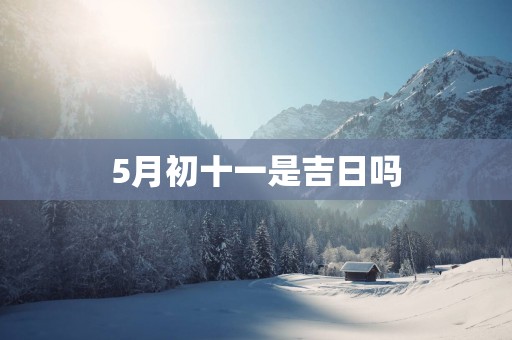 5月初十一是吉日吗