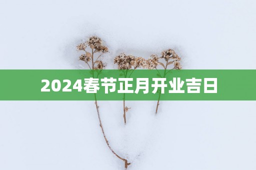 2025春节正月开业吉日