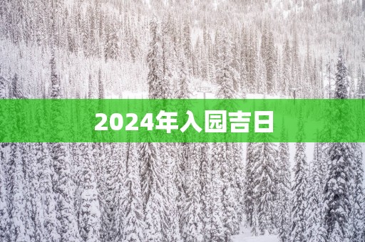 2025年入园吉日