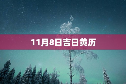 11月8日吉日黄历